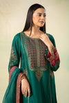 3 Piece Embroidered Linen Suit