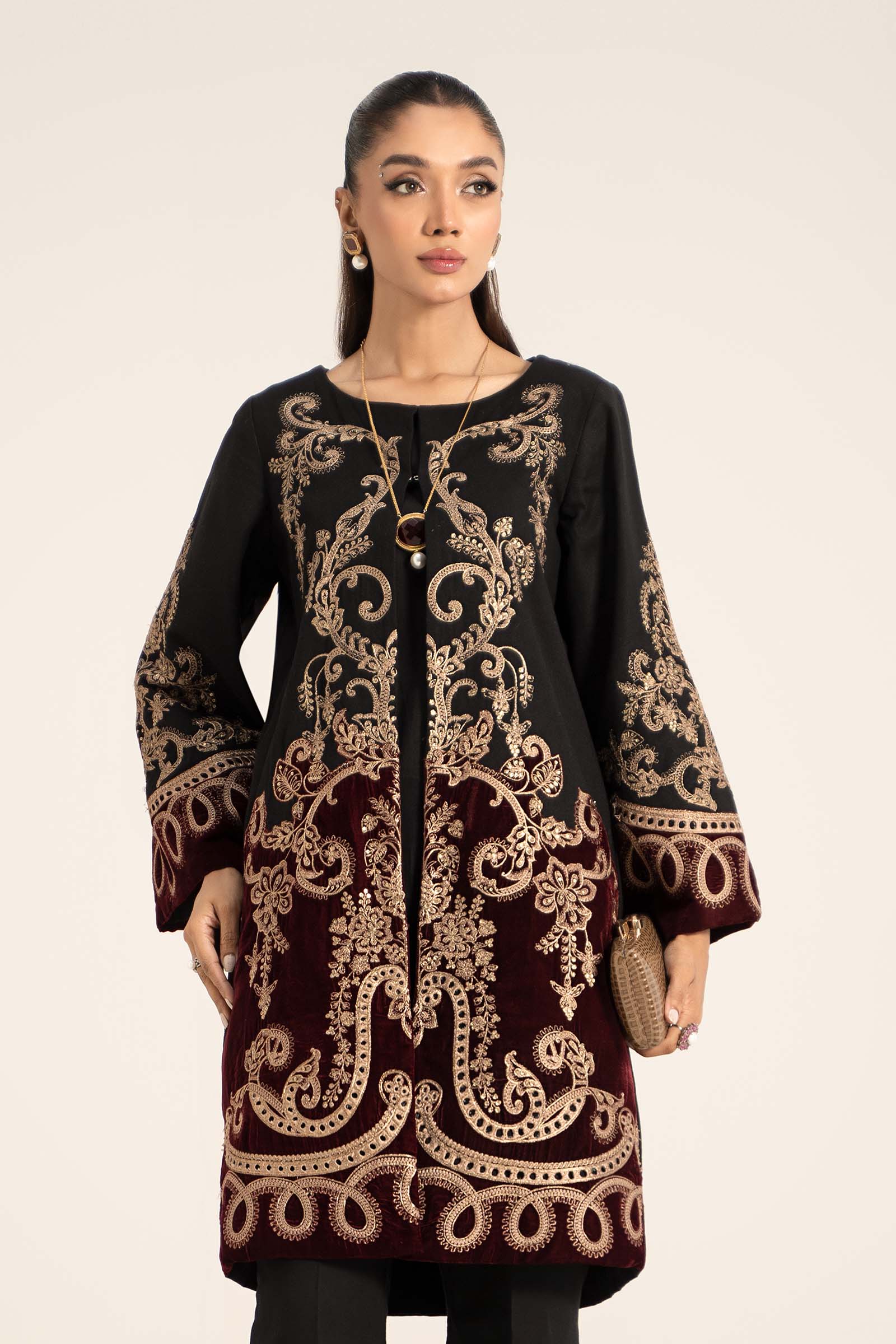 3 Piece Embroidered Khaddar Suit