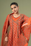 3 Piece Embroidered Linen Suit