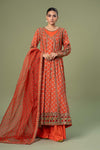 3 Piece Embroidered Linen Suit