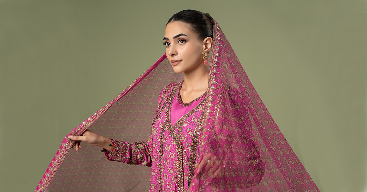 3 Piece Embroidered Linen Suit