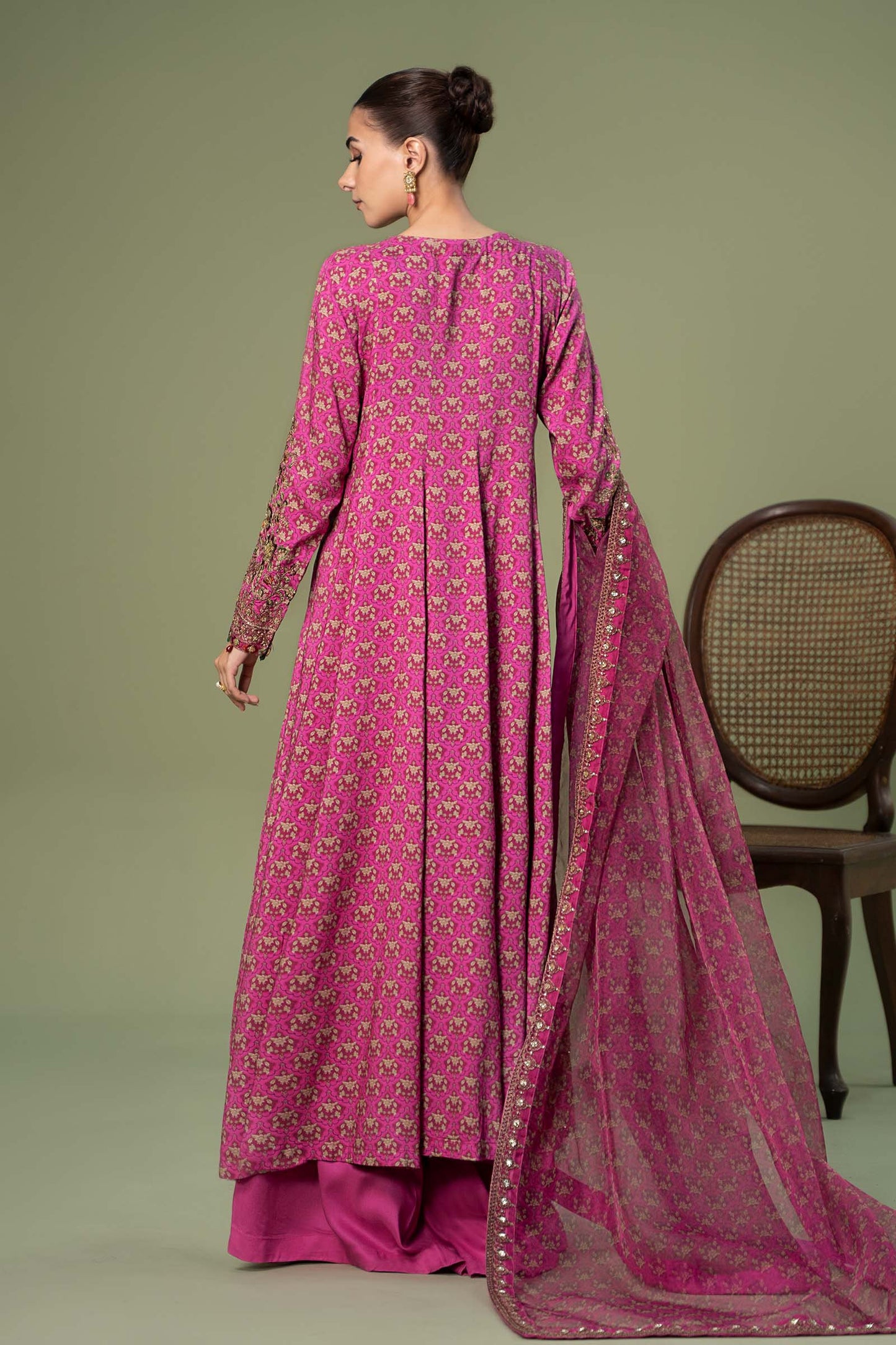 3 Piece Embroidered Linen Suit