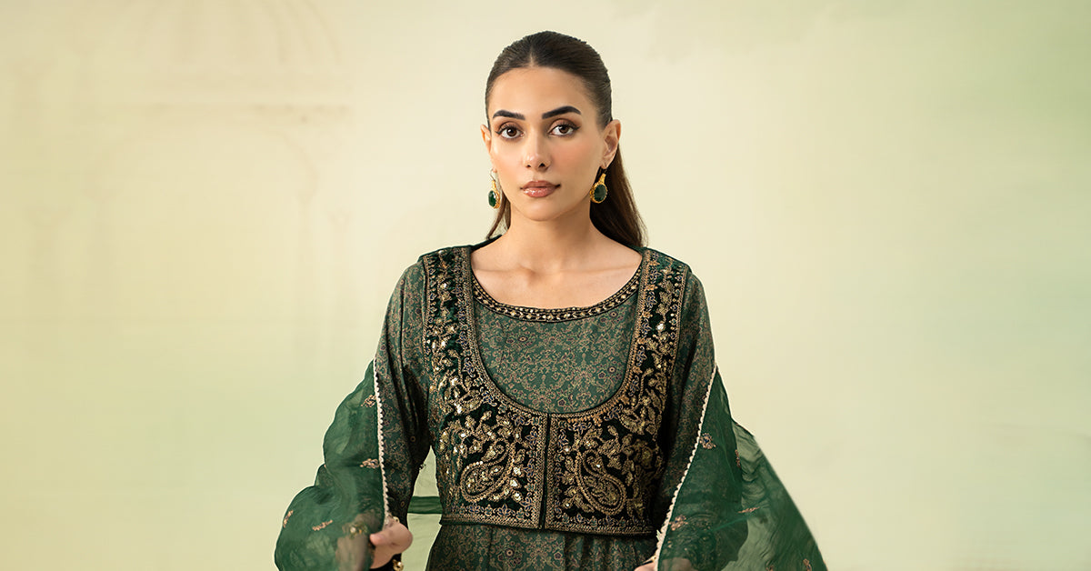 3 Piece Printed Linen Suit