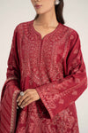 3 Piece Embroidered Pashmina Wool Suit