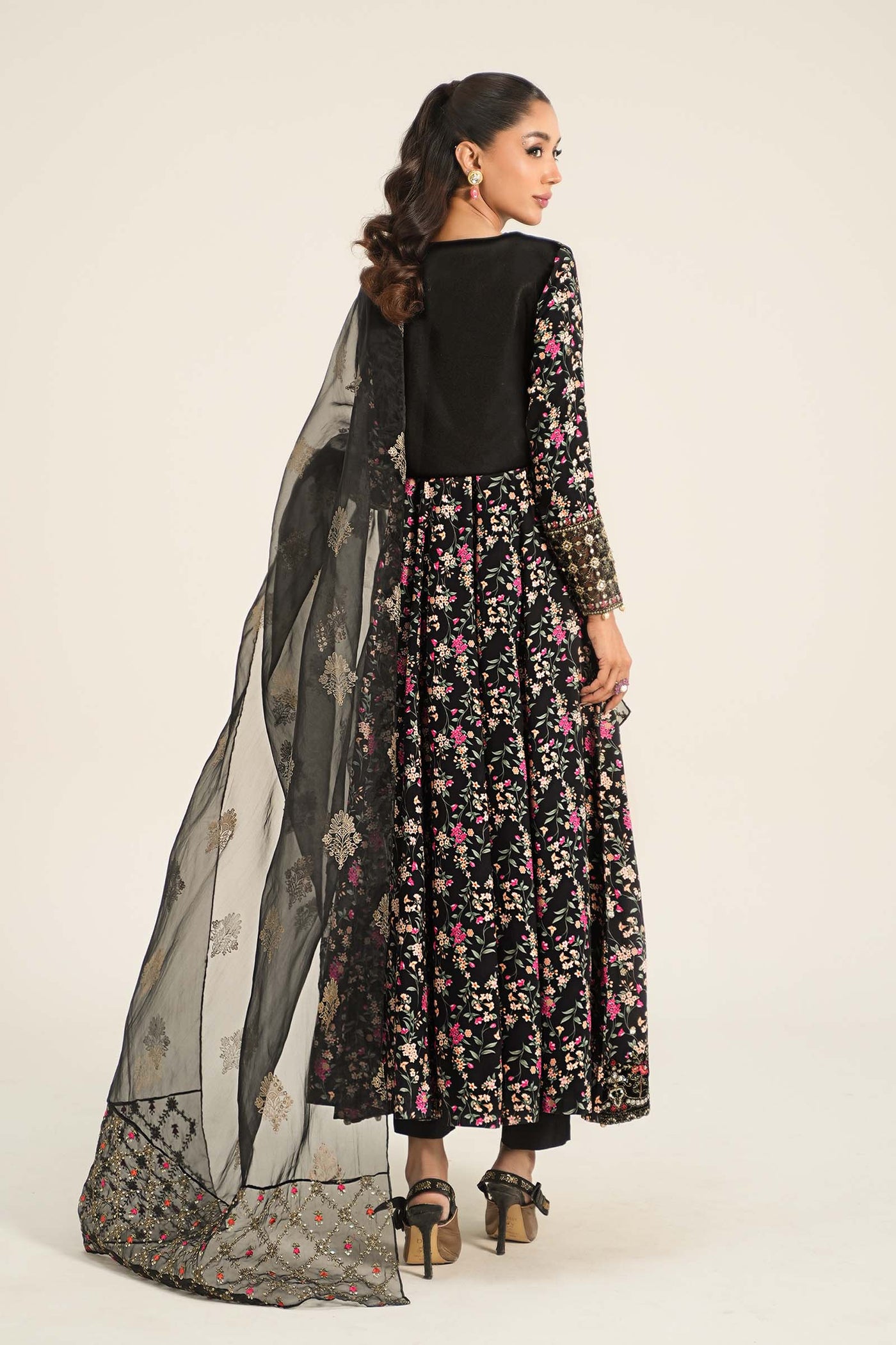 3 Piece Embroidered Linen Suit