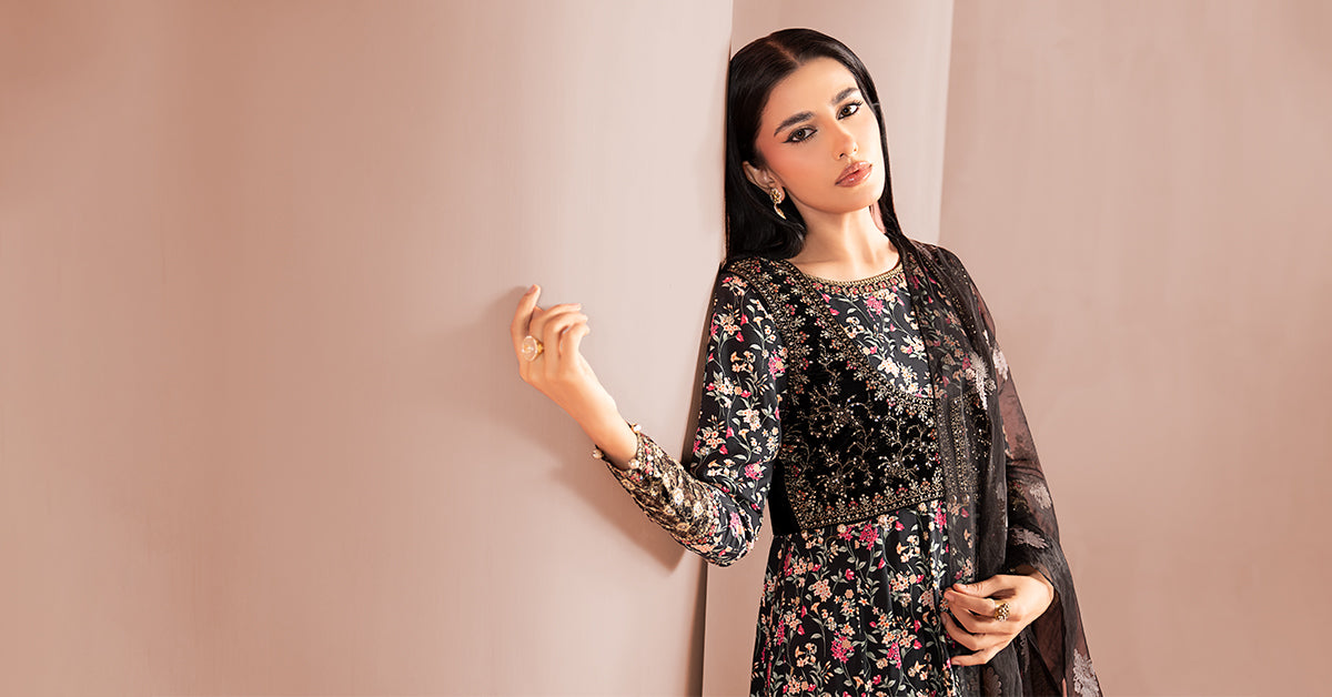 3 Piece Embroidered Linen Suit