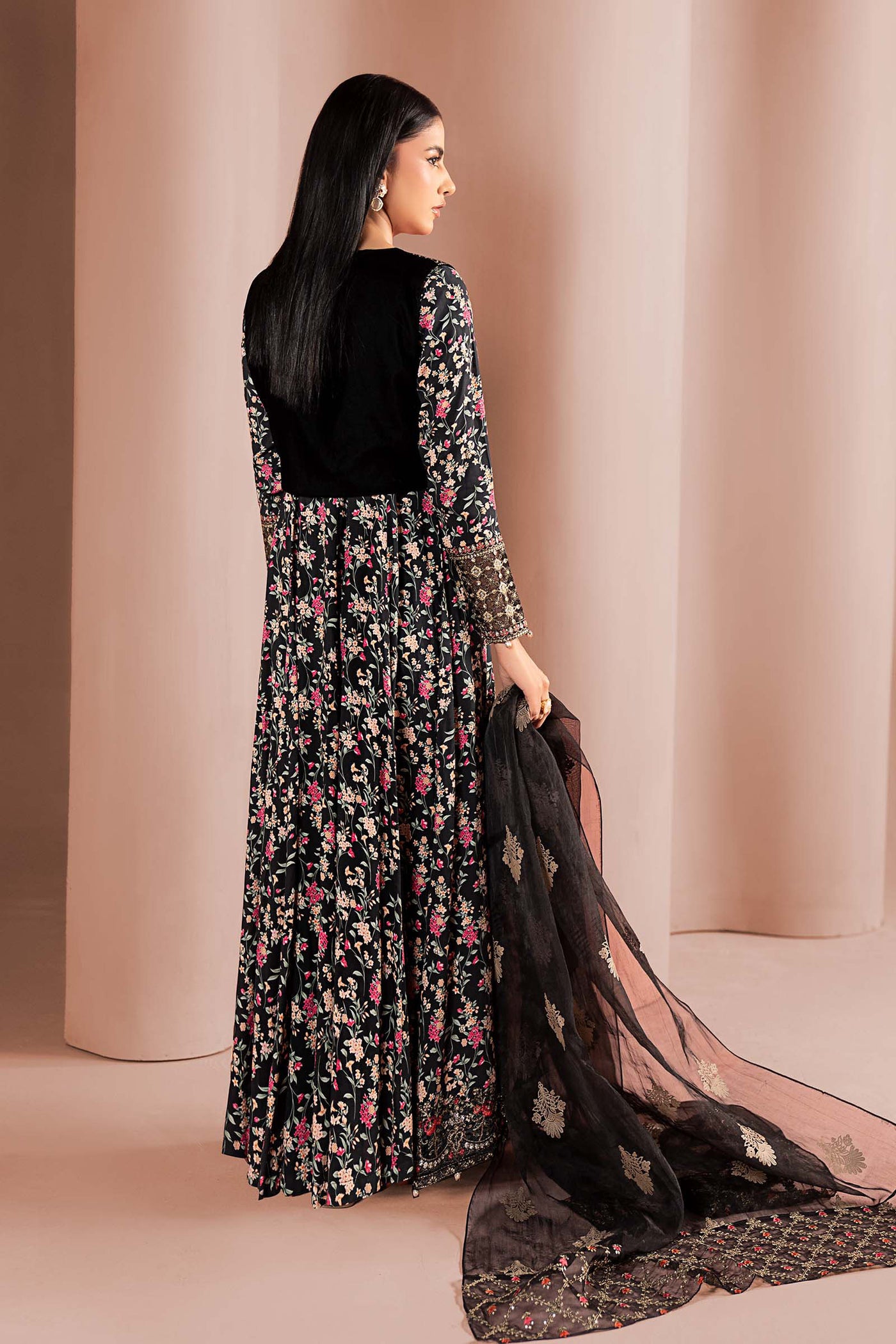 3 Piece Embroidered Linen Suit