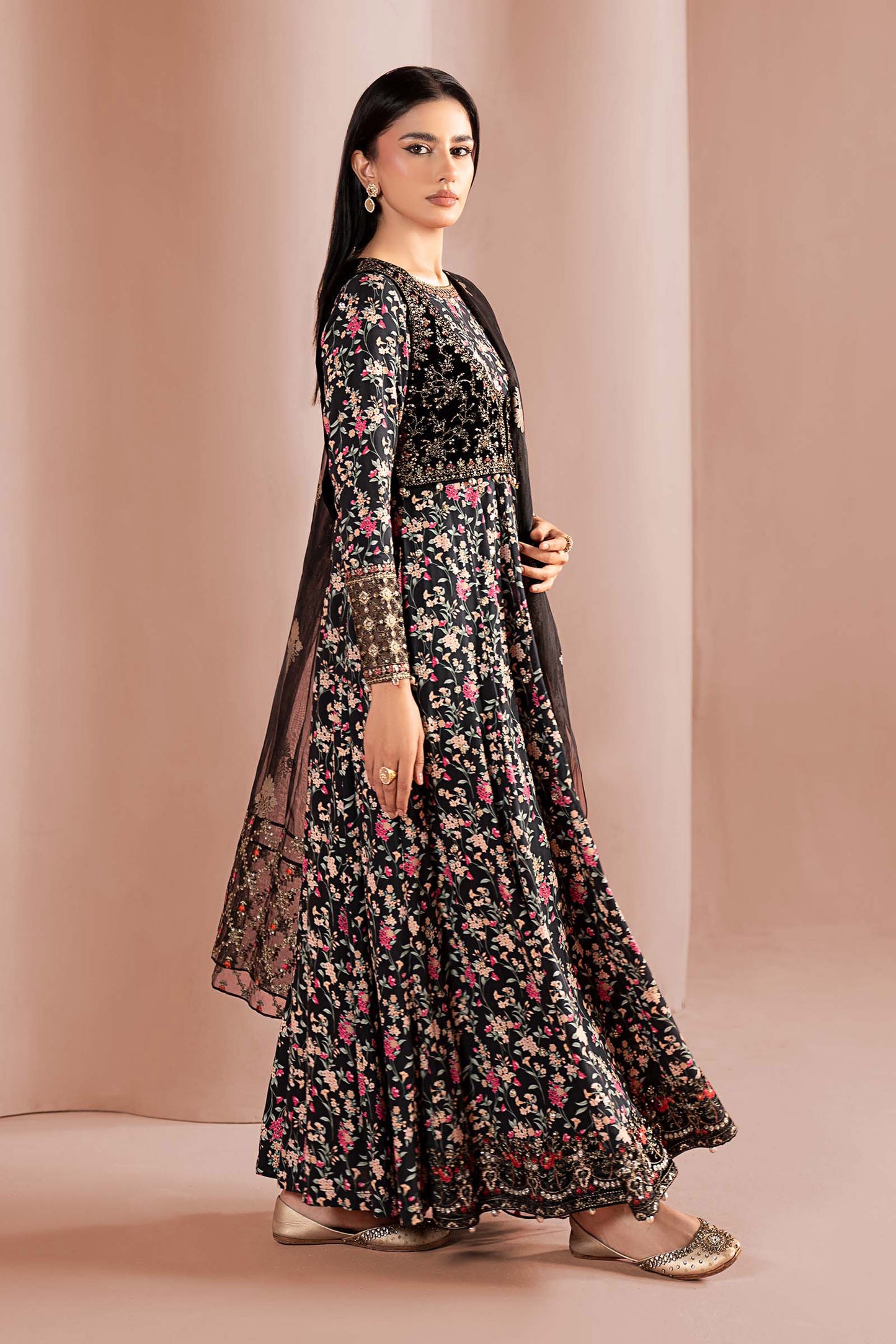 3 Piece Embroidered Linen Suit