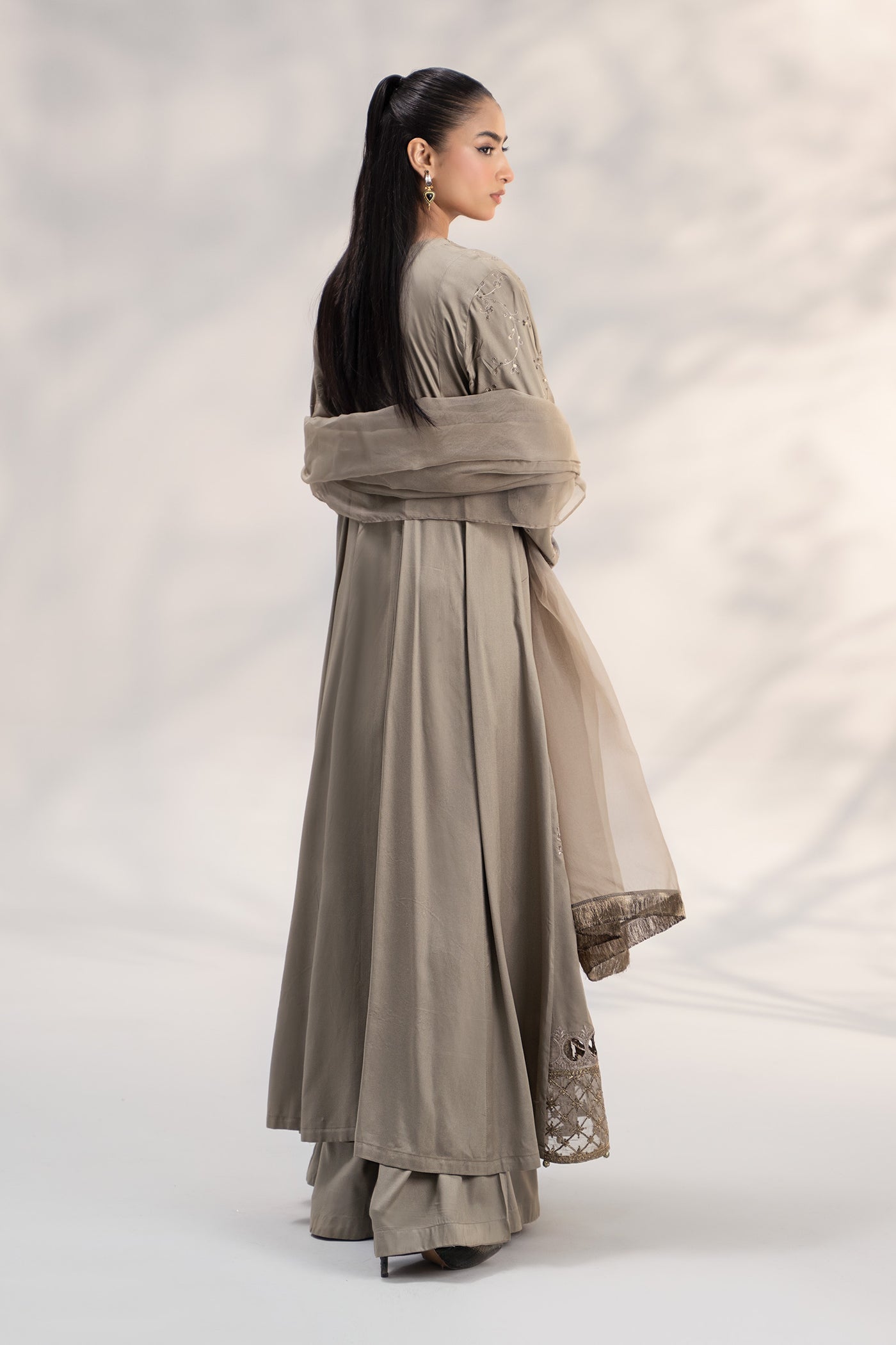3 Piece Embroidered Plush Suit | DW-W24-159