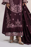 3 Piece Embroidered Linen Suit