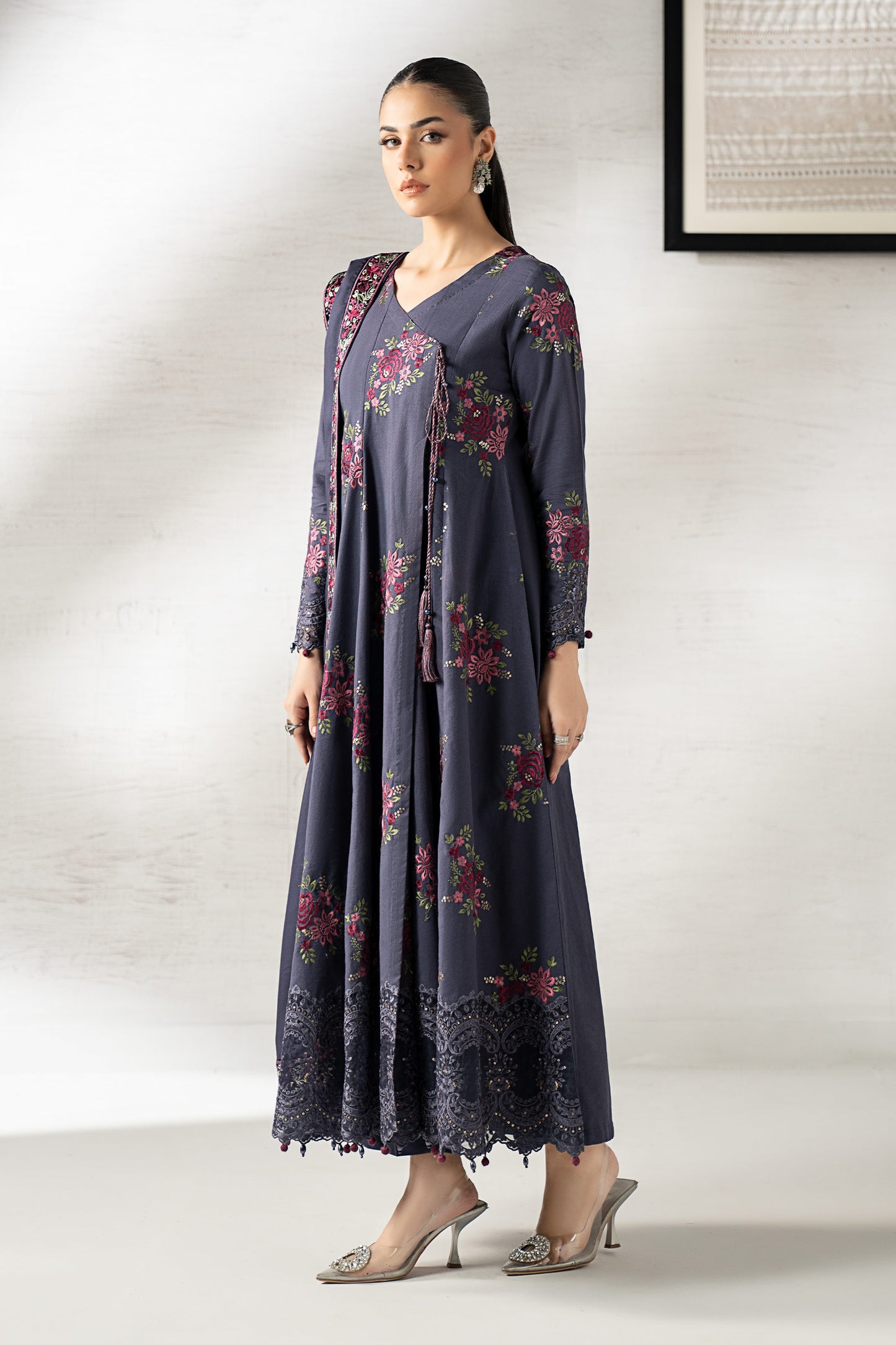 3 Piece Embroidered Khaddar Suit