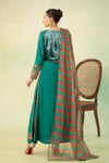 3 Piece Embroidered Linen Suit