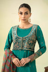 3 Piece Embroidered Linen Suit