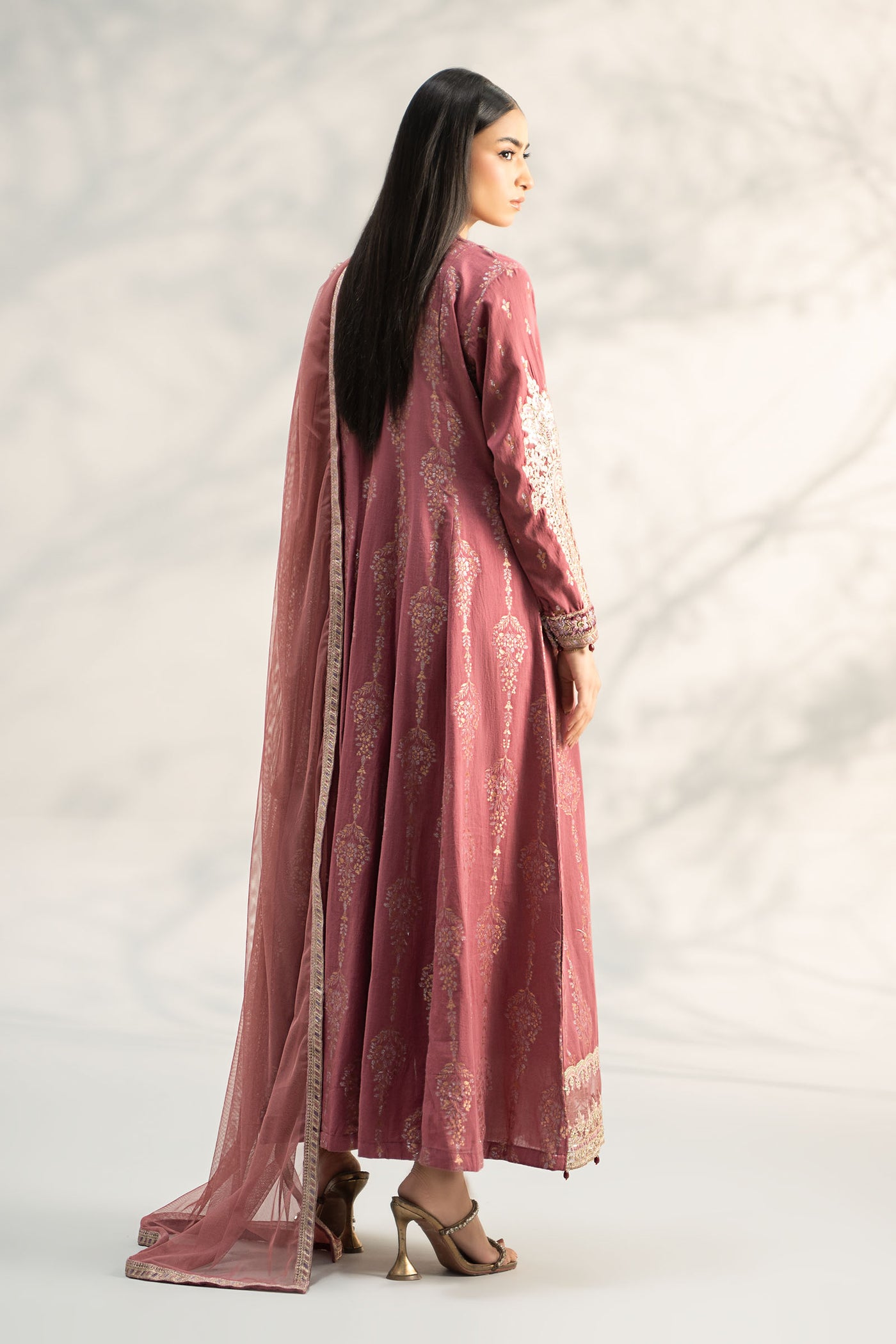 3 Piece Embroidered Jacquard Suit