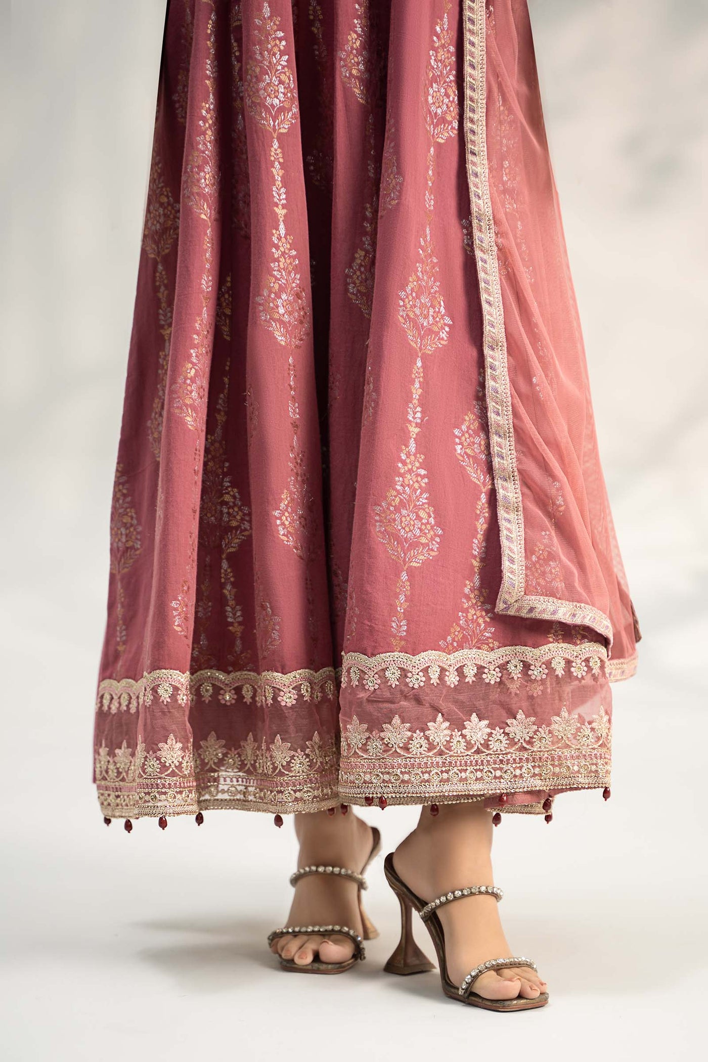 3 Piece Embroidered Jacquard Suit