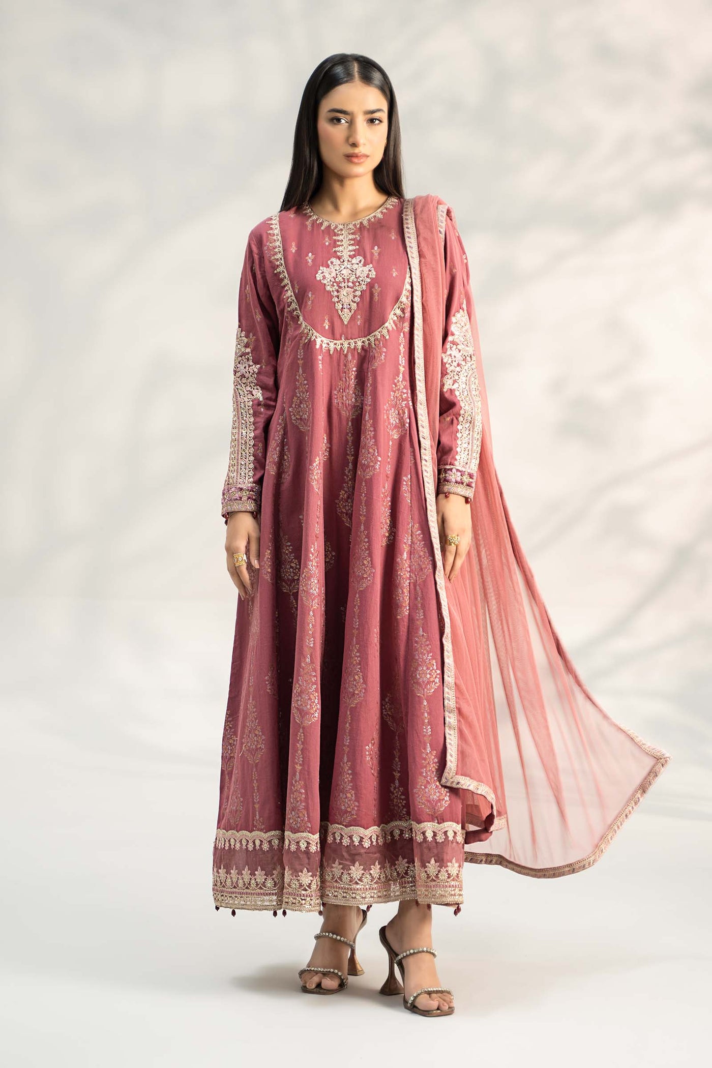 3 Piece Embroidered Jacquard Suit