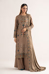 3 Piece Embroidered Linen Suit