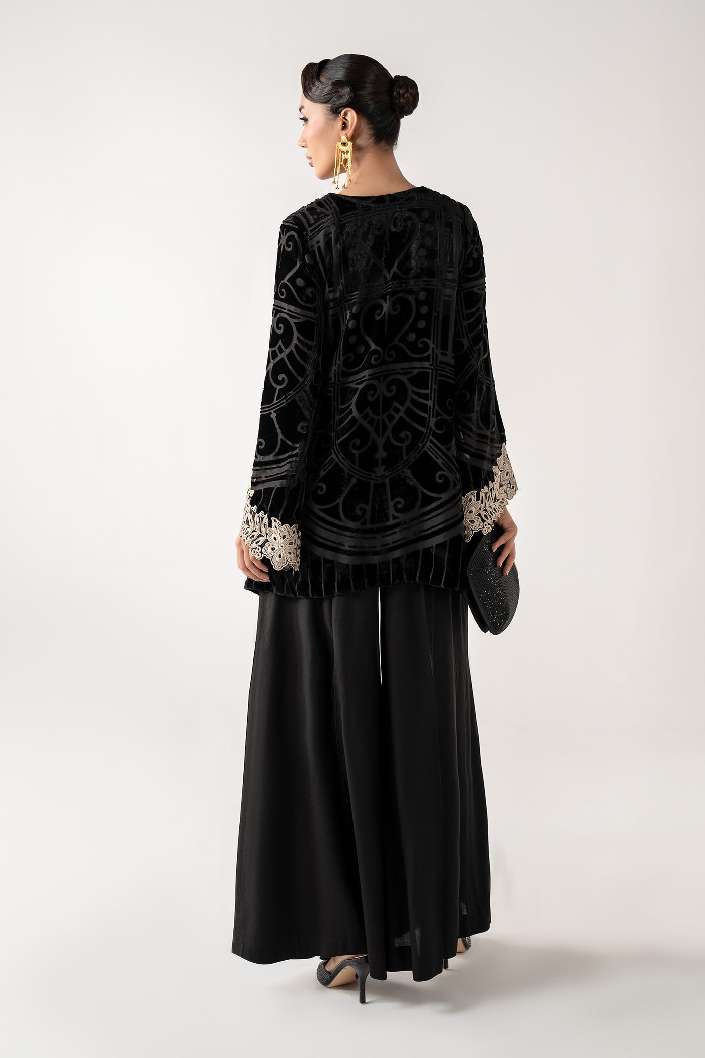 3 Piece Embroidered Palachi Suit