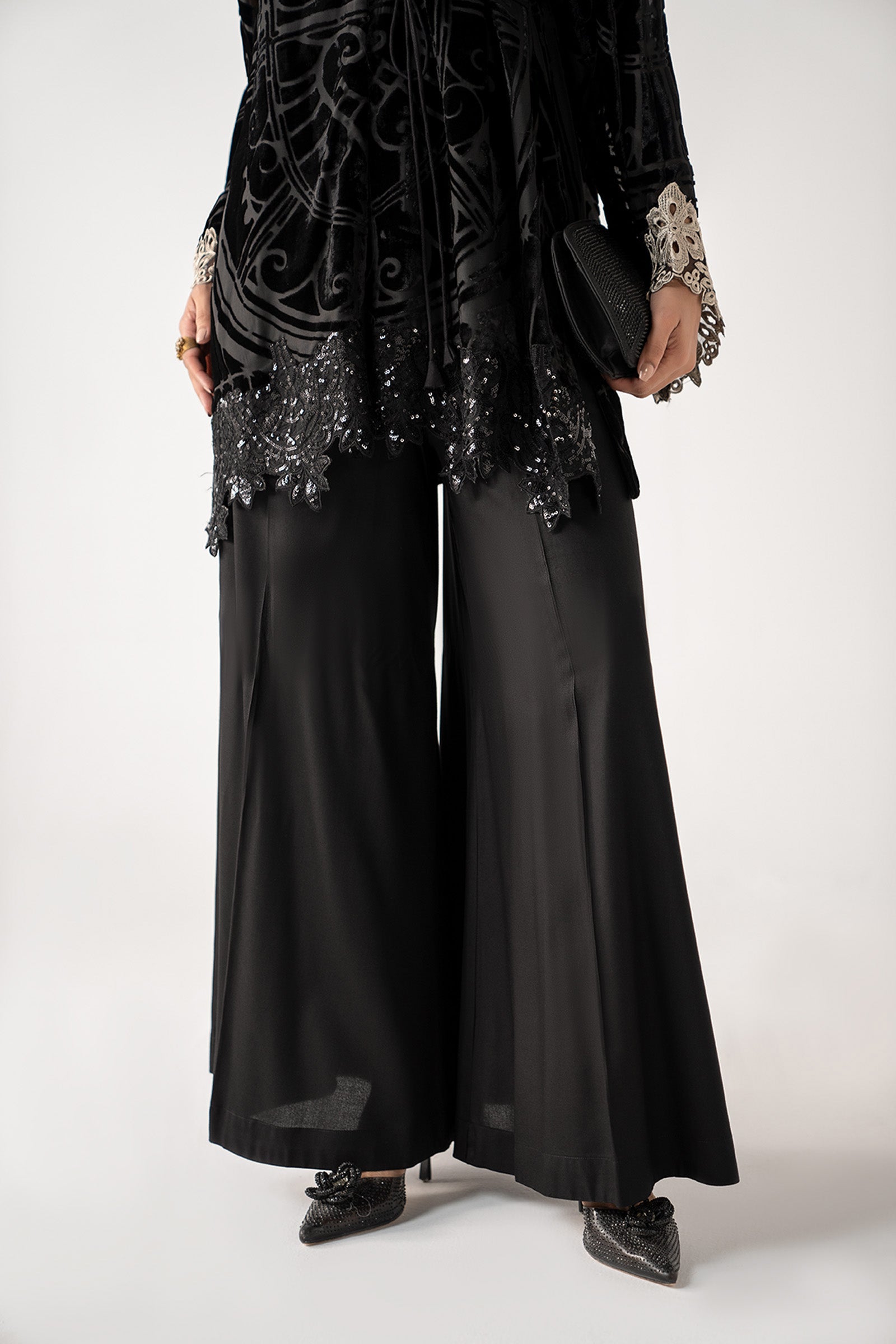 3 Piece Embroidered Palachi Suit