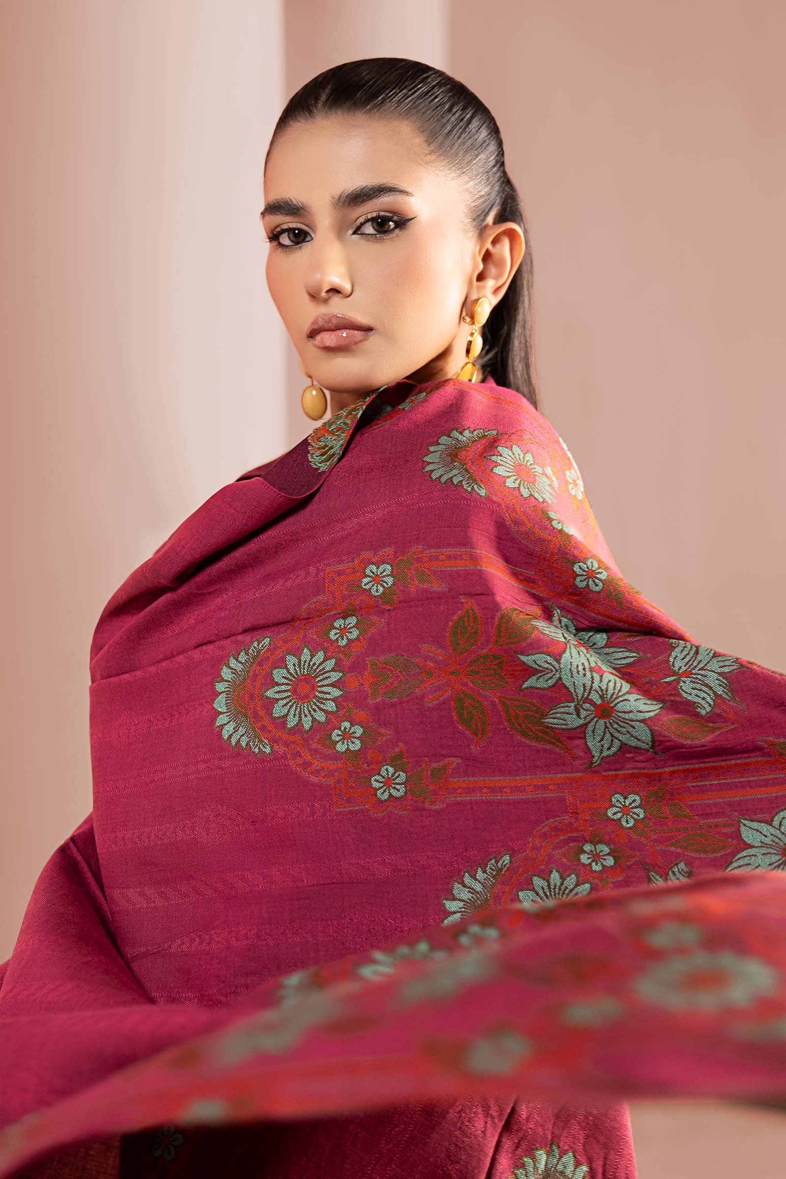 3 Piece Embroidered Jacquard Suit