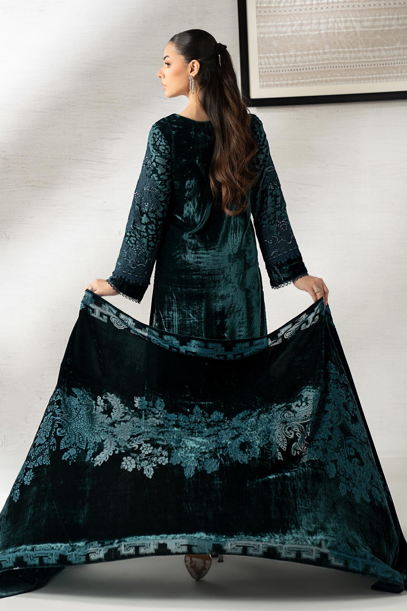 3 Piece Embroidered Palachi Suit