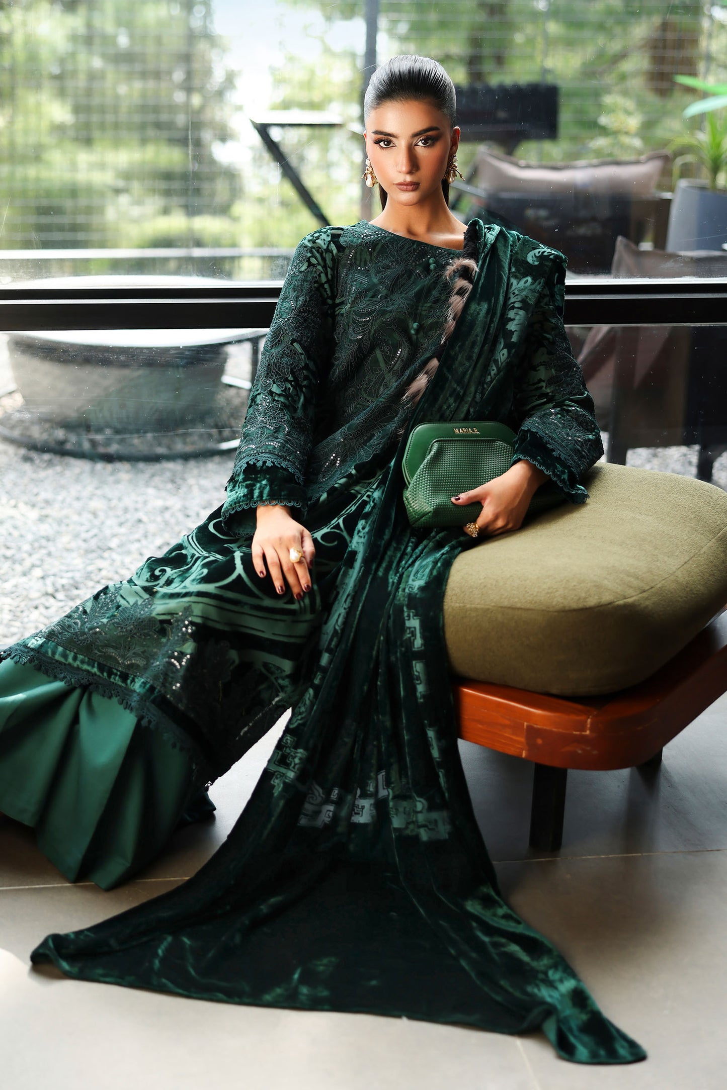 3 Piece Embroidered Palachi Suit