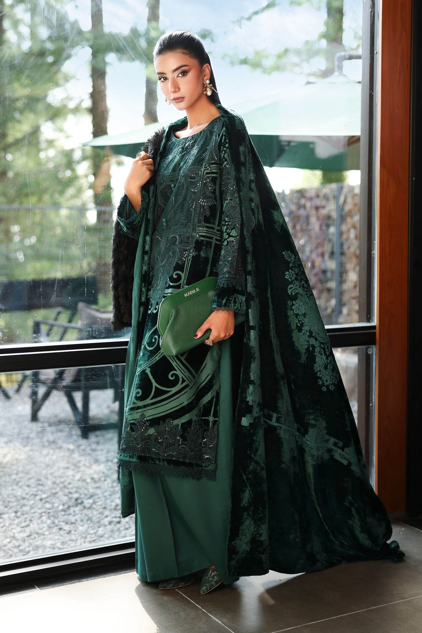 3 Piece Embroidered Palachi Suit