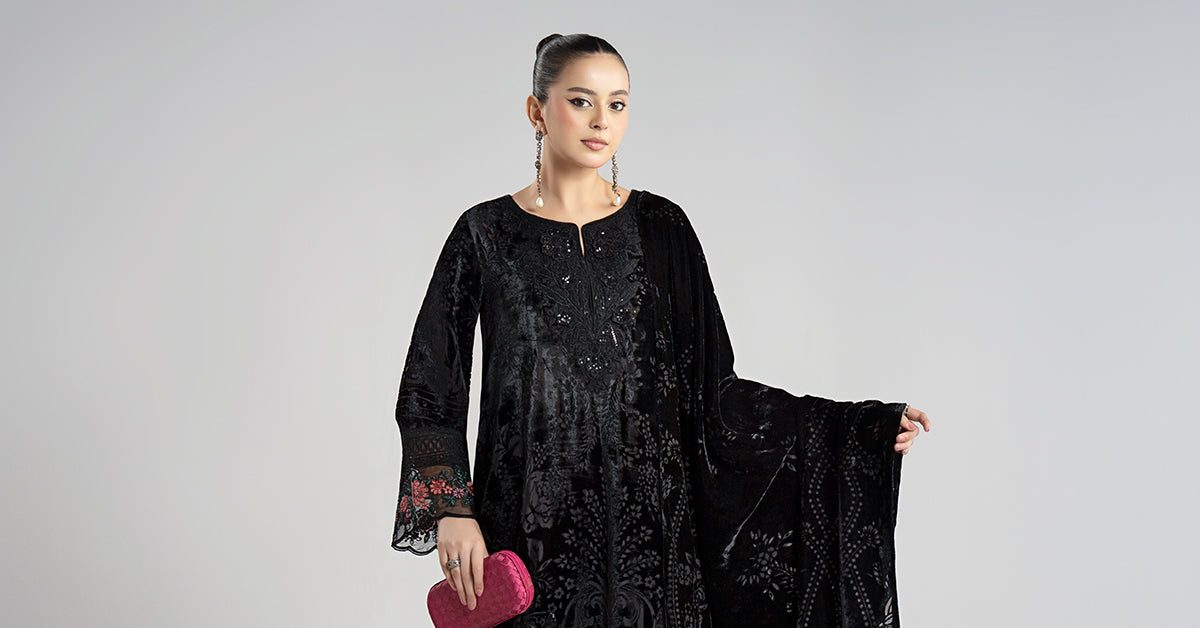 3 Piece Embroidered Palachi Suit