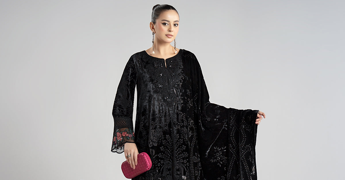 3 Piece Embroidered Palachi Suit