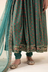3 Piece Embroidered Linen Suit