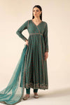 3 Piece Embroidered Linen Suit