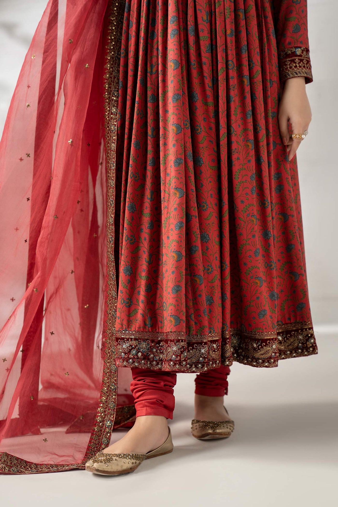 3 Piece Embroidered Linen Suit