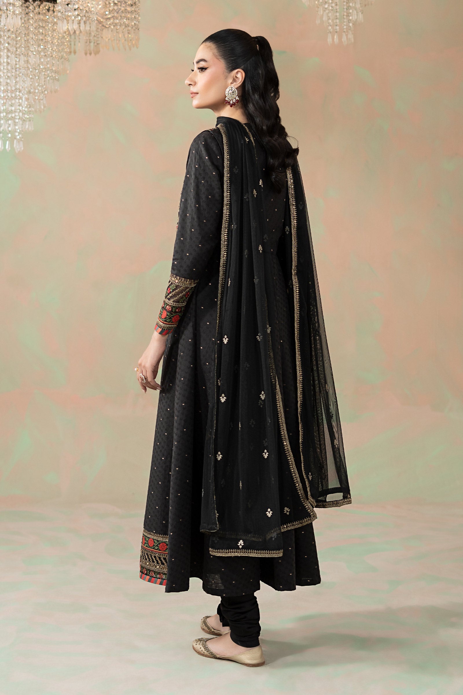 3 Piece Embroidered Filament Viscose Suit