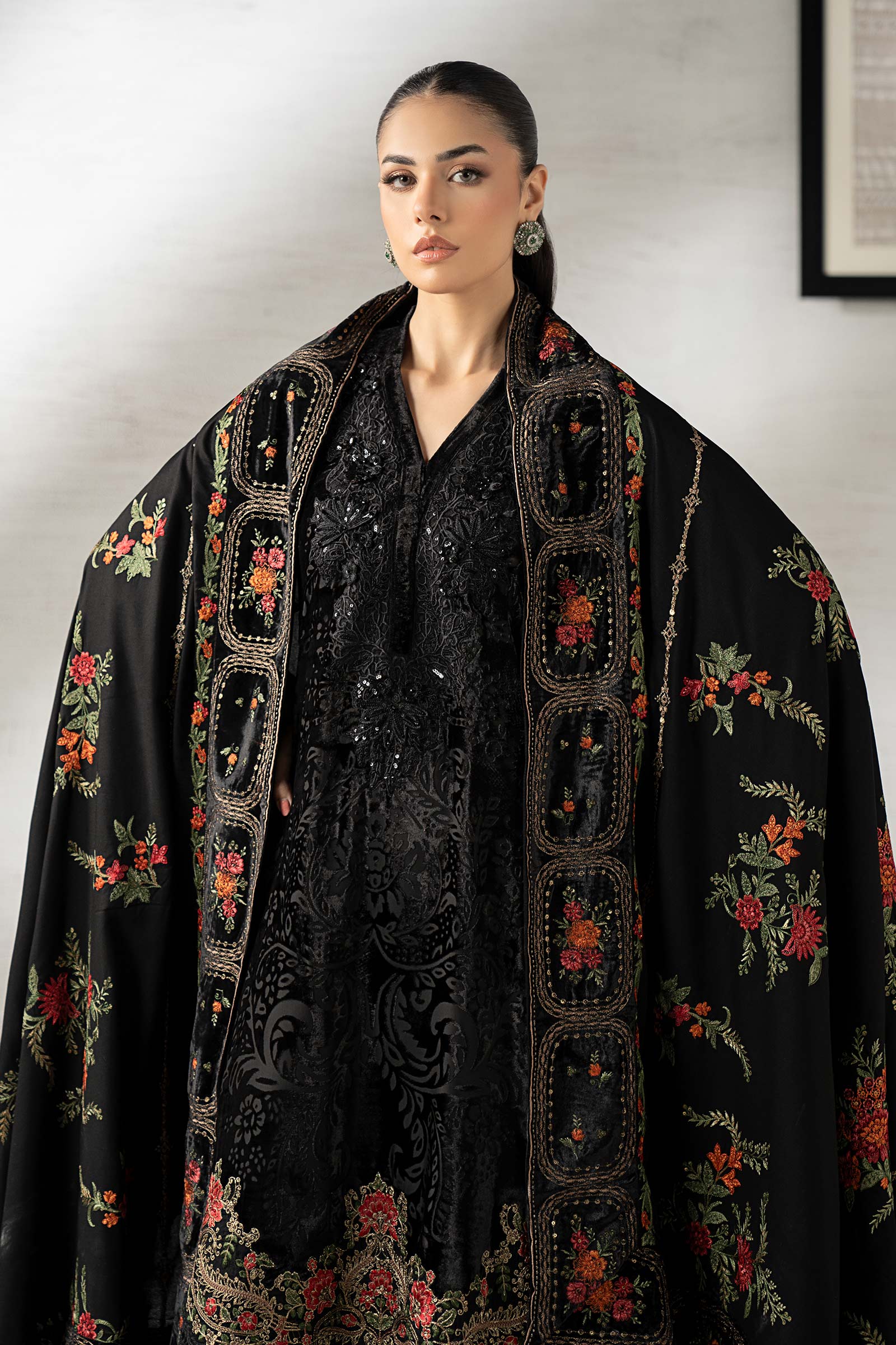 3 Piece Embroidered Palachi Suit