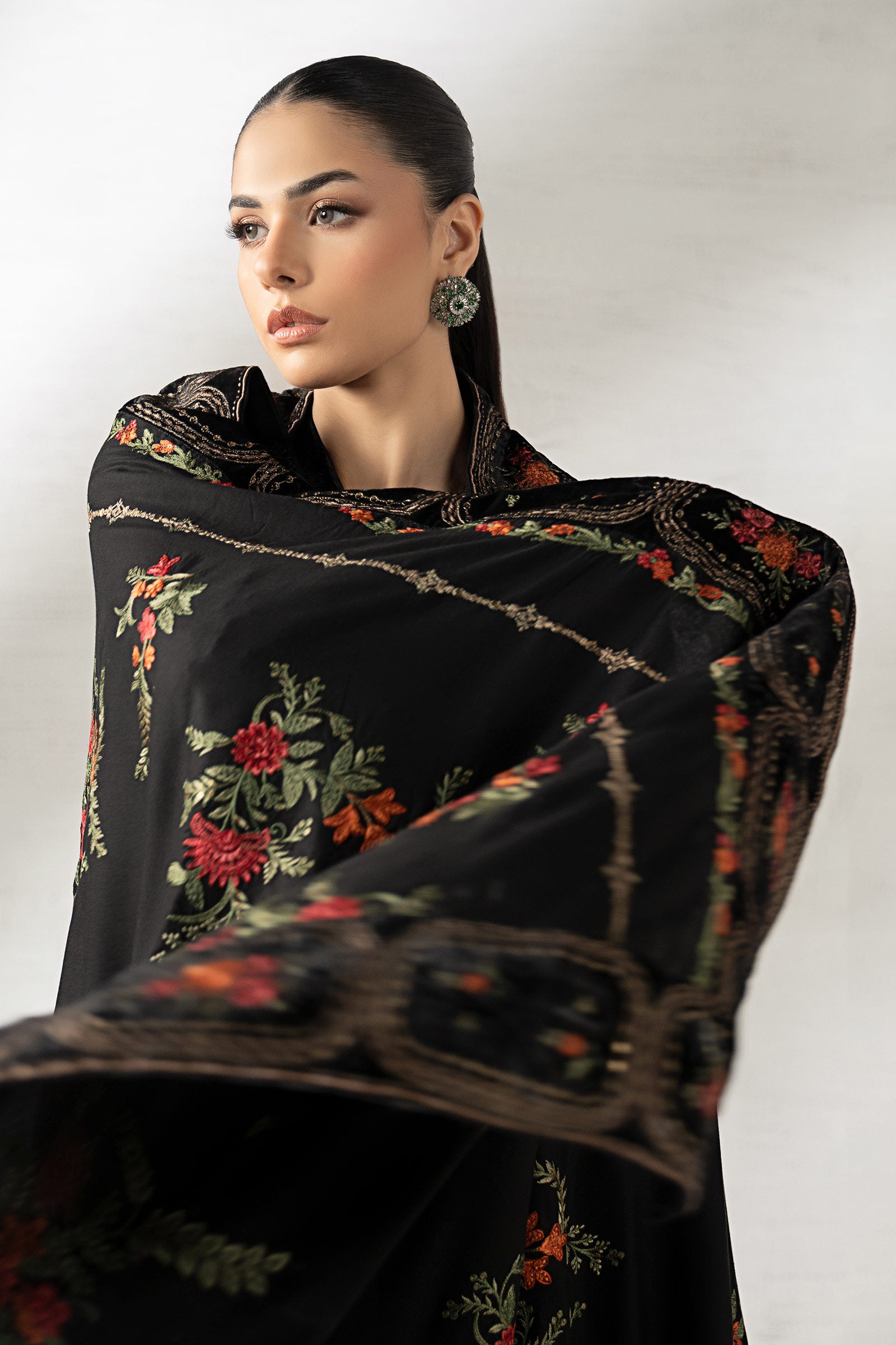 3 Piece Embroidered Palachi Suit