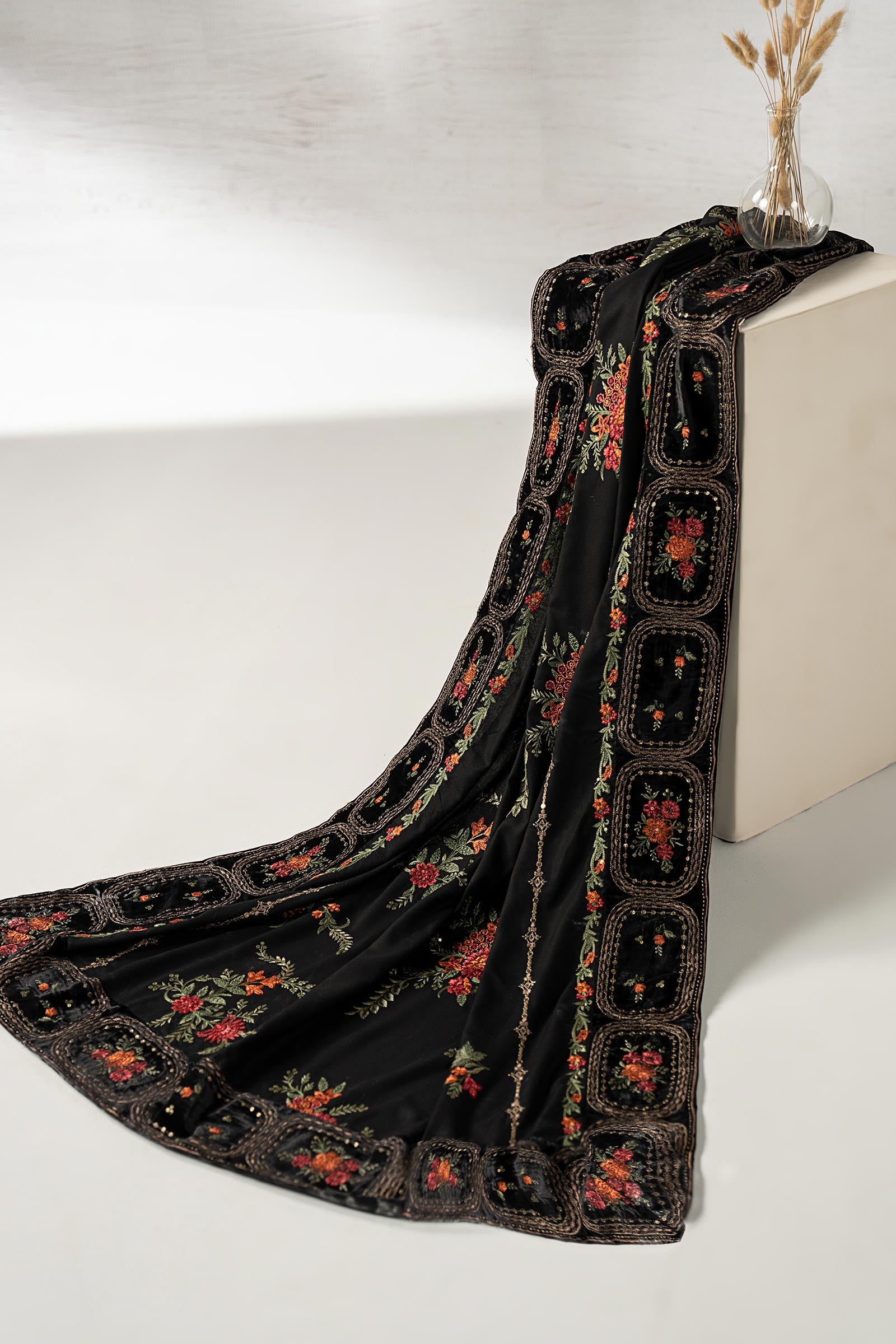 3 Piece Embroidered Palachi Suit