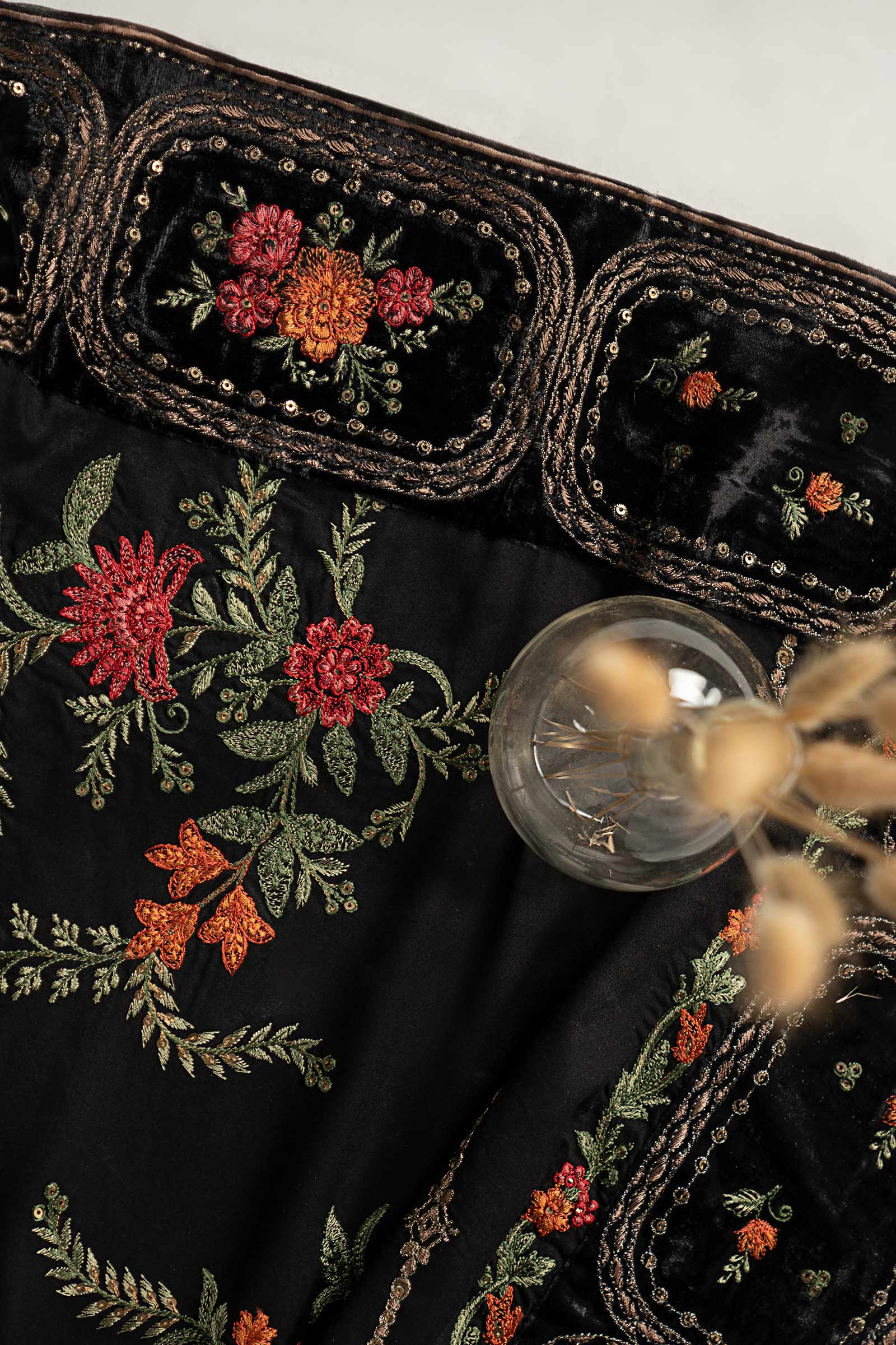 3 Piece Embroidered Palachi Suit