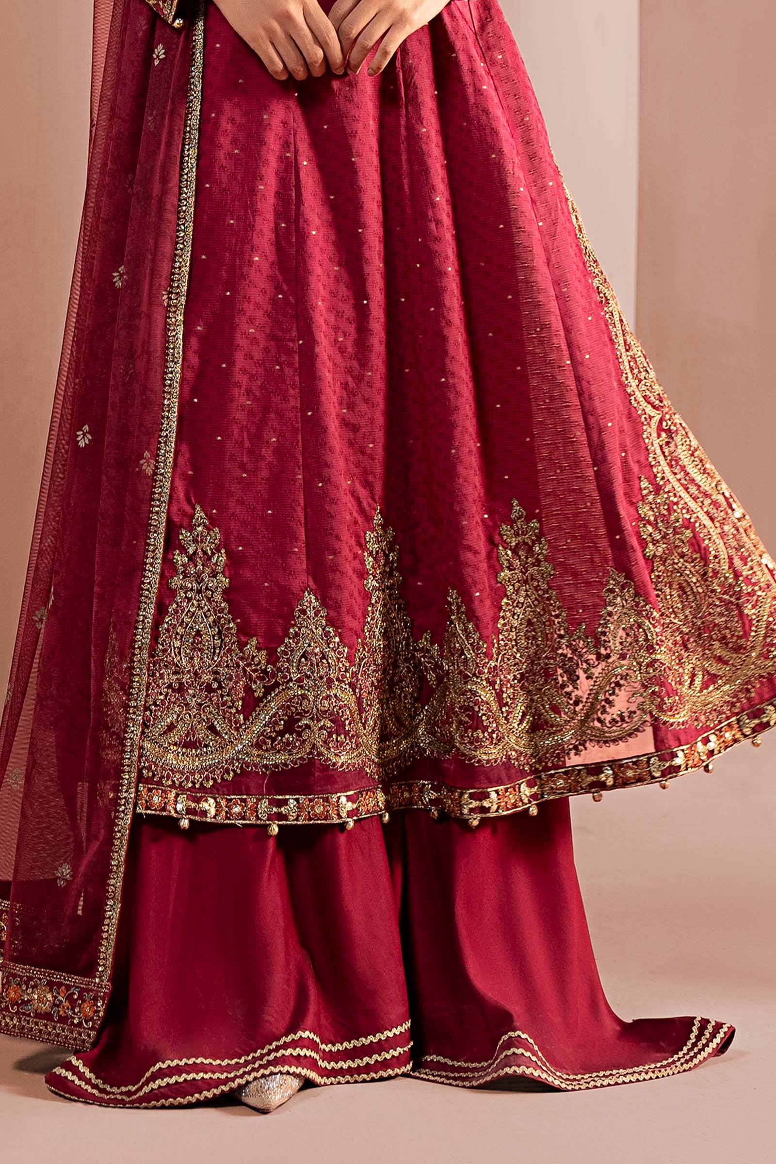 3 Piece Embroidered Filament Viscose Suit