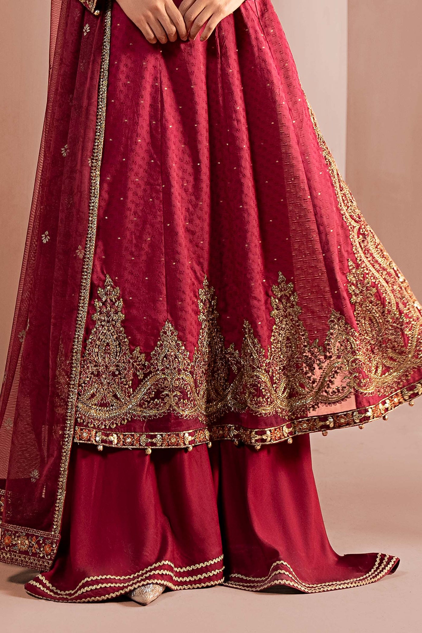 3 Piece Embroidered Filament Viscose Suit