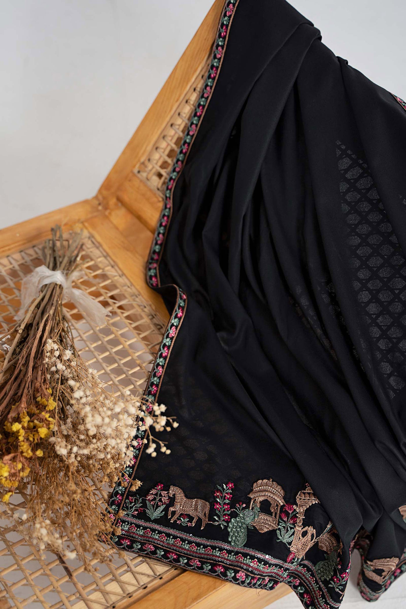 3 Piece Embroidered Khaddar Suit
