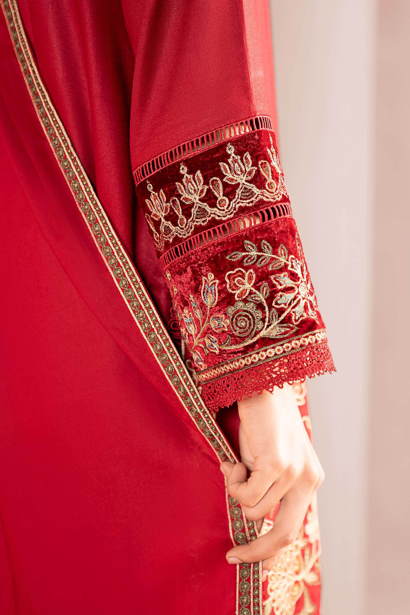 3 Piece Embroidered Marina Suit