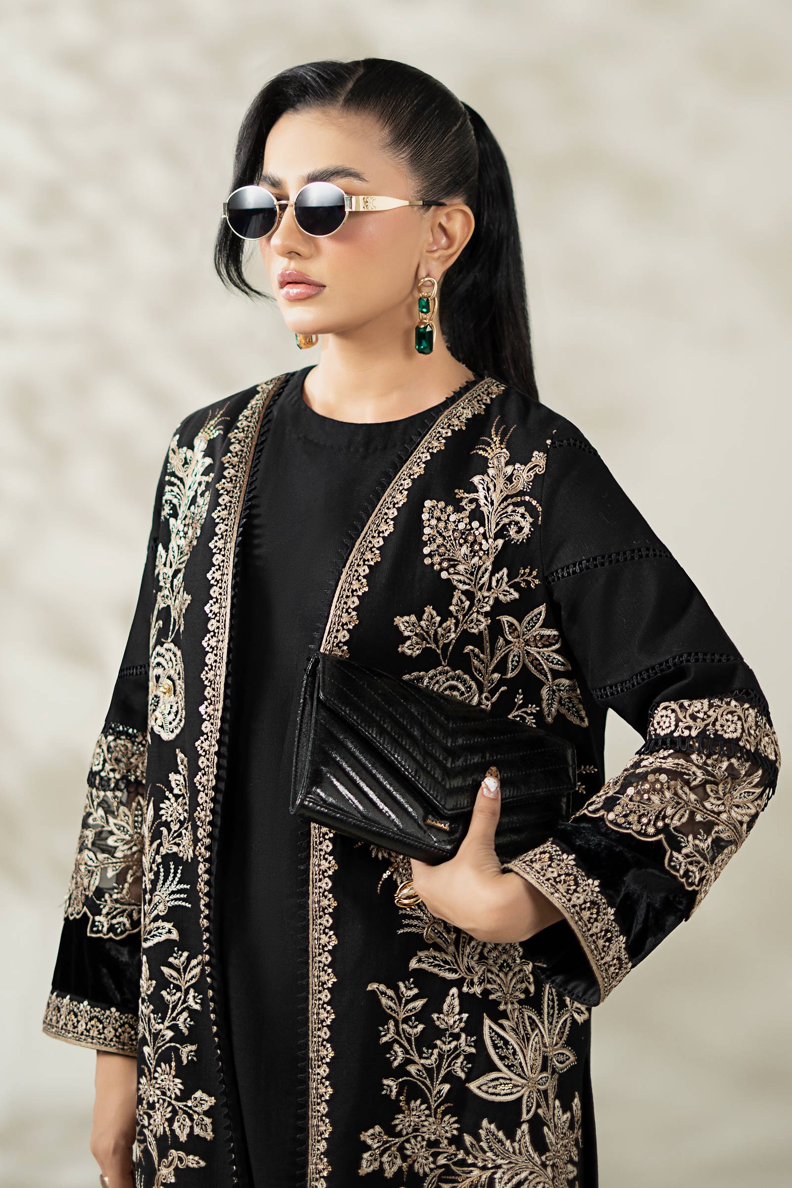 3 Piece Embroidered Khaddar Suit