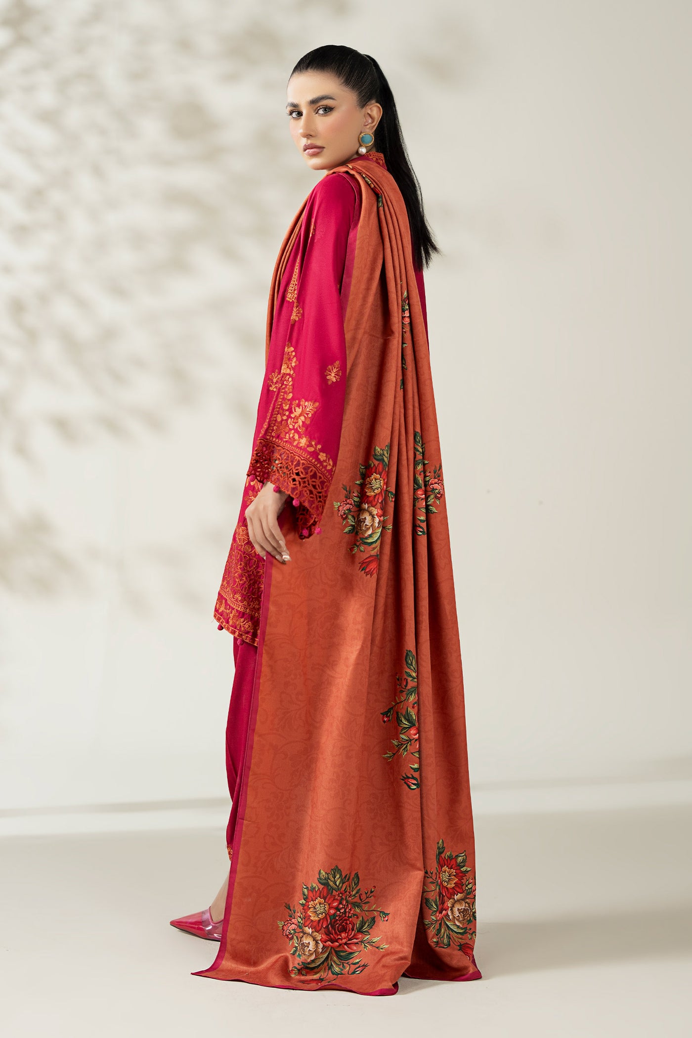 3 Piece Embroidered Marina Suit
