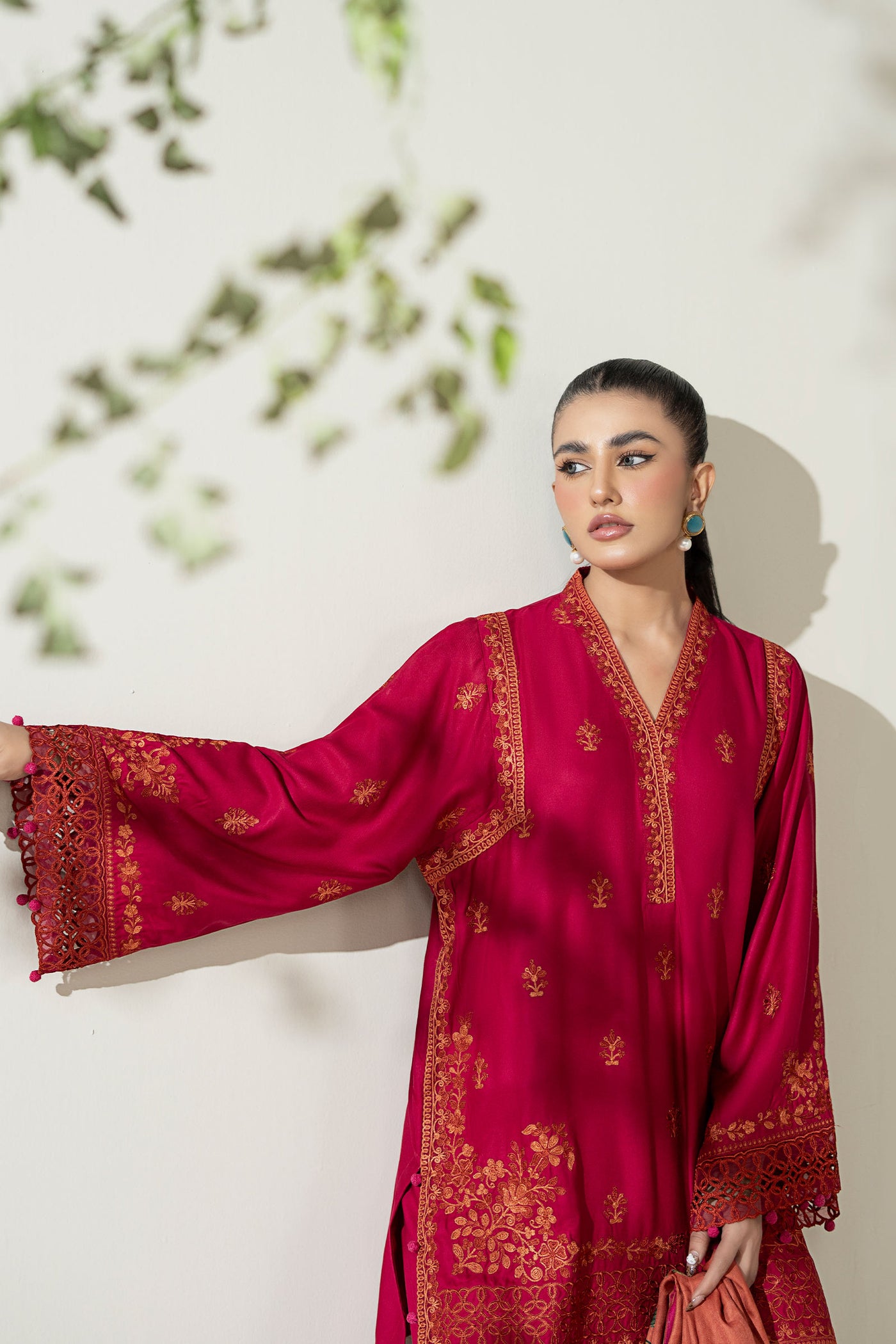 3 Piece Embroidered Marina Suit