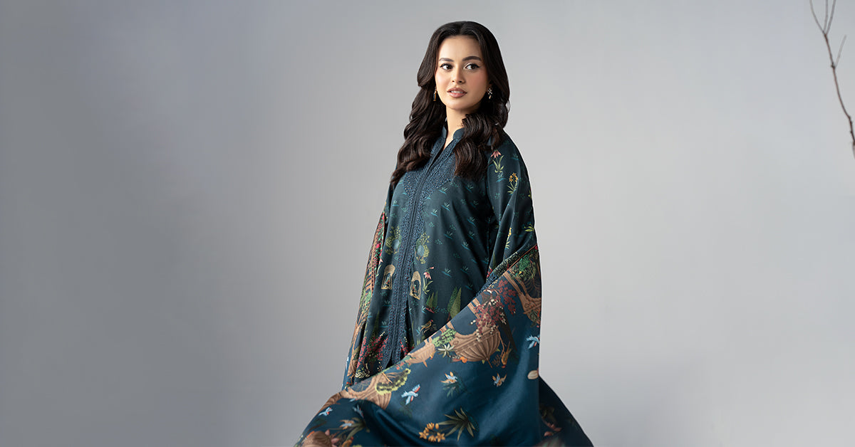 3 Piece Embroidered Linen Suit