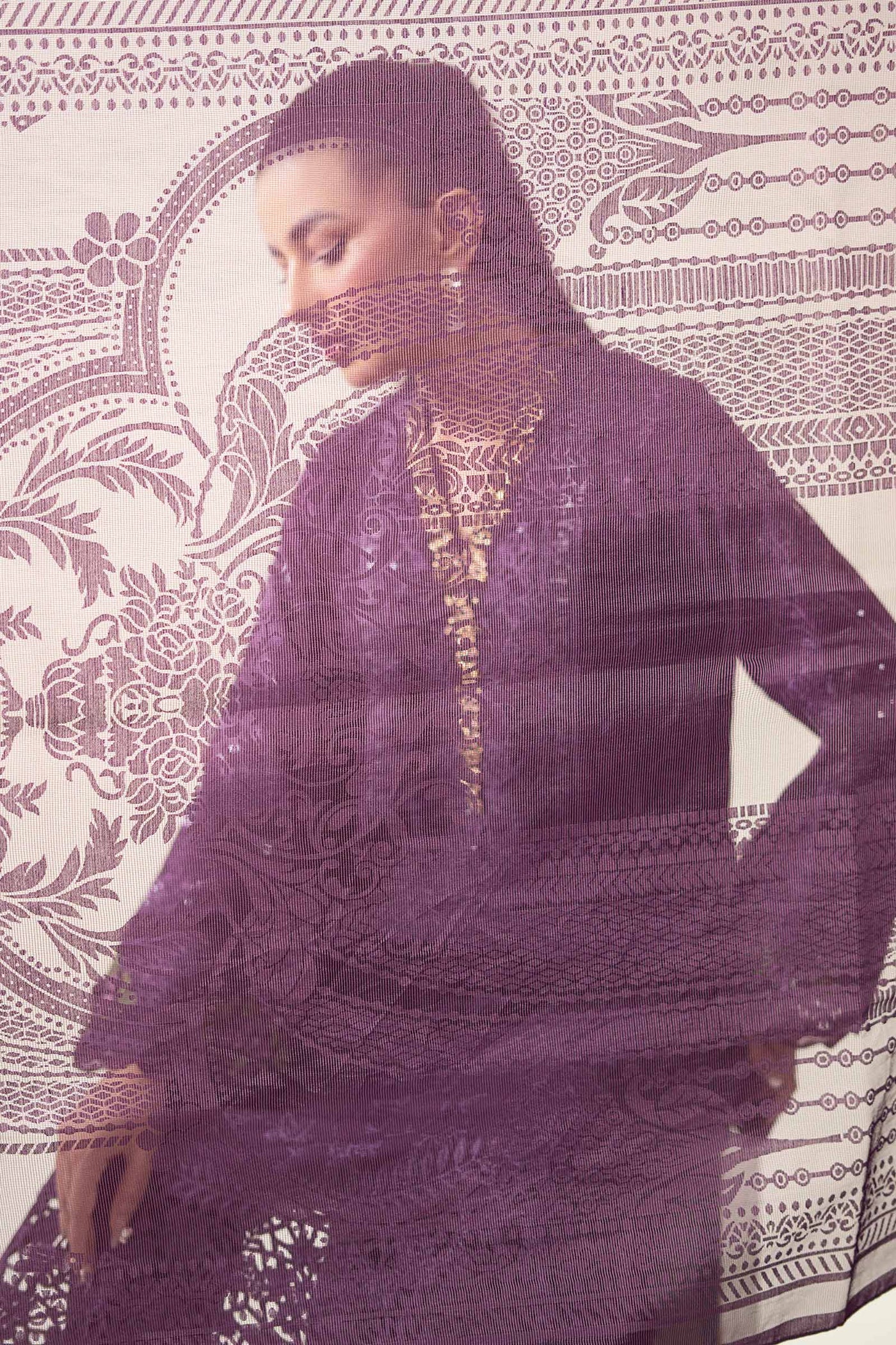 3 Piece Embroidered Linen Suit