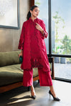 3 Piece Embroidered Cotton Jacquard Suit
