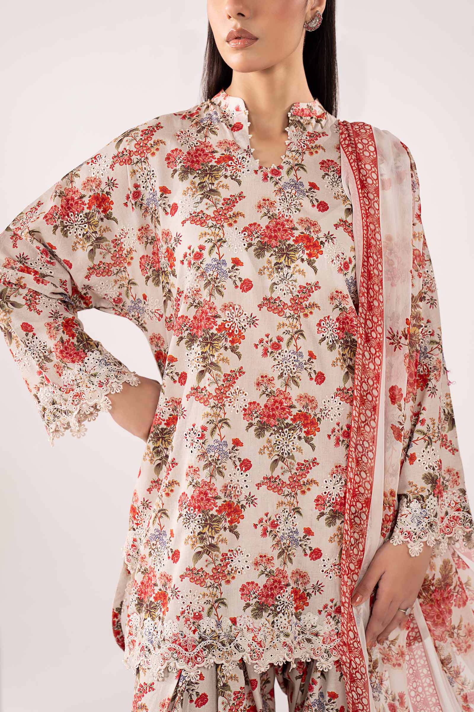 3 Piece Embroidered Lawn Suit
