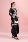 3 Piece Embroidered Cotton Net Suit