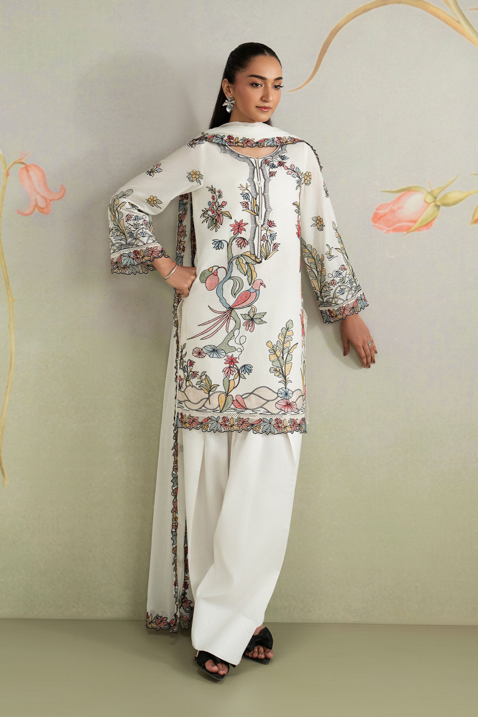 3 Piece Embroidered Lawn Suit